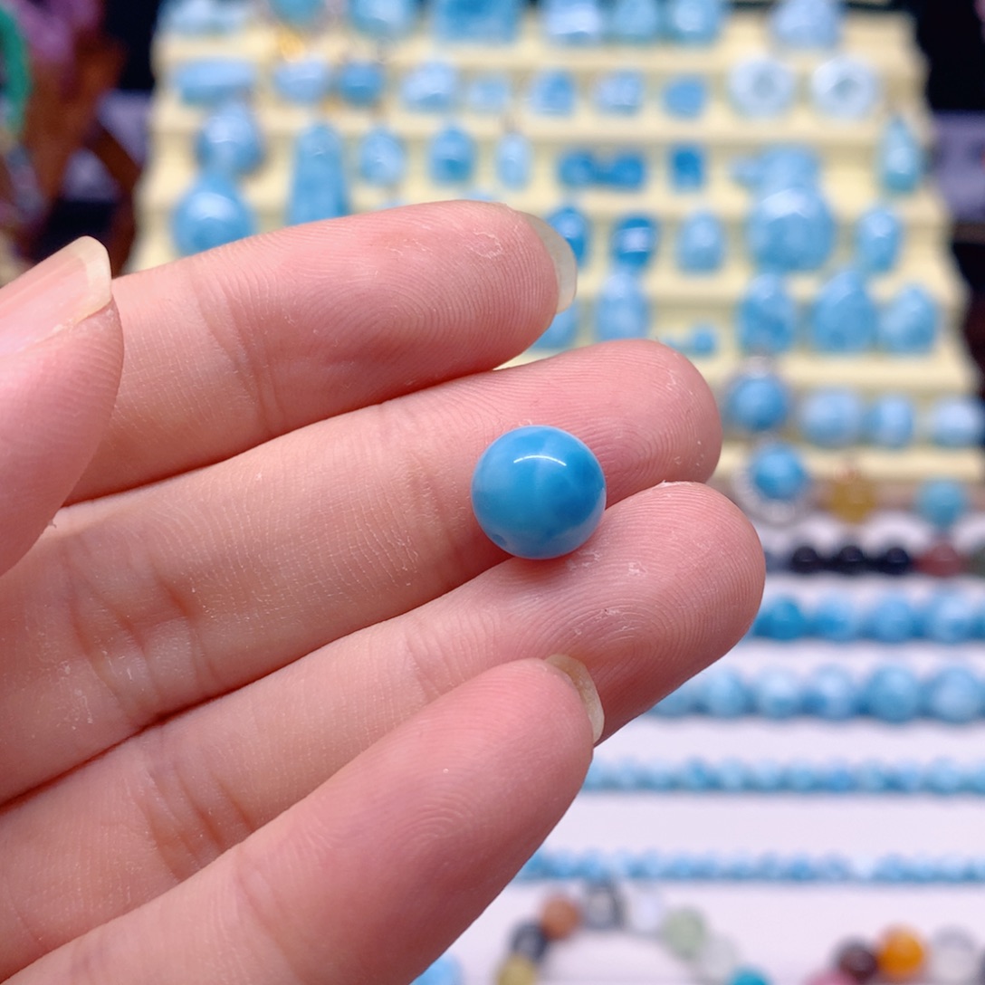 针钠钙石（海纹石）未镶嵌珠宝半成品