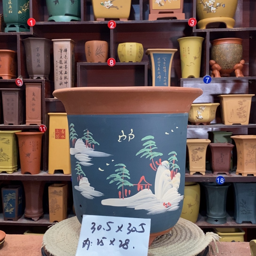 紫砂艺术紫砂花盆