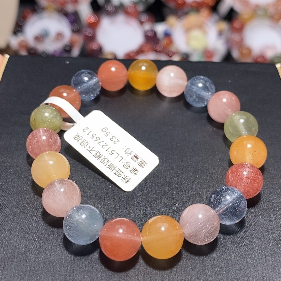 手链水晶未镶嵌F彩兔毛9.8