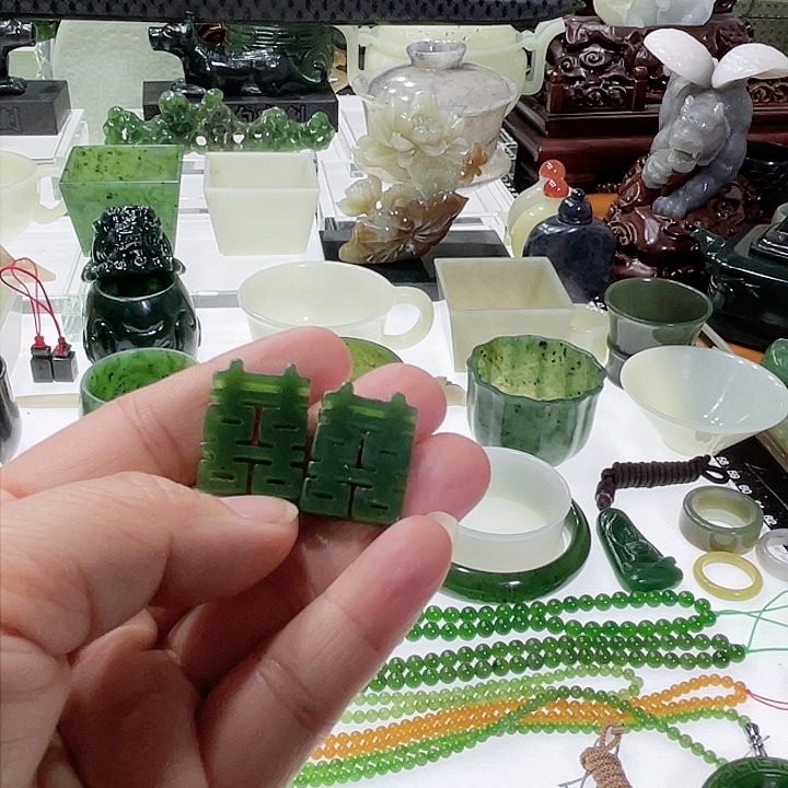 和田玉（碧玉）挂件未镶嵌