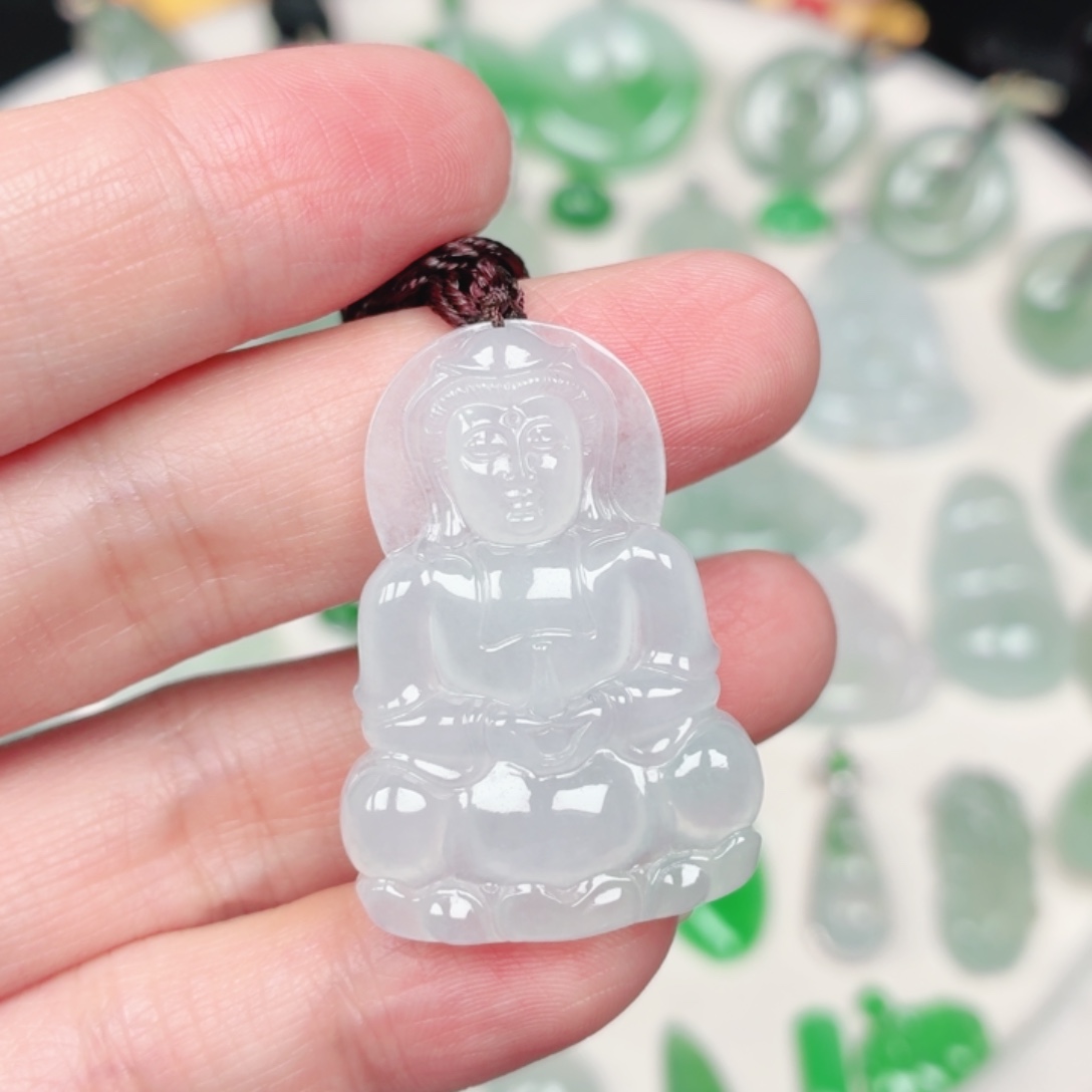 翡翠未镶嵌颈饰缅甸天然A货翡翠