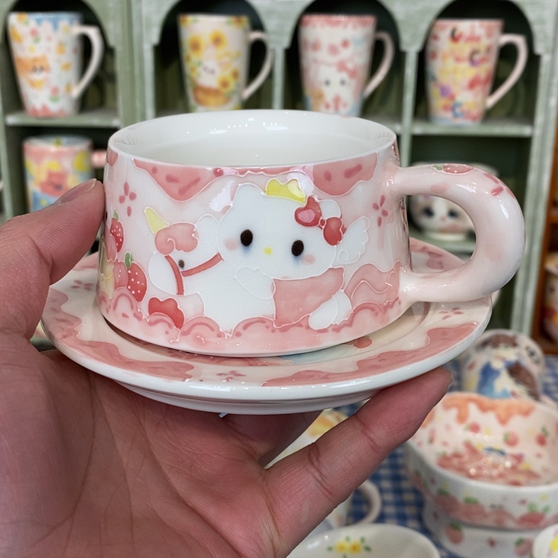 瓷片爽***s哈喽猫咖啡杯福利
