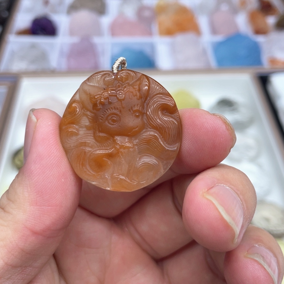 水晶吊坠(不含链)未镶嵌