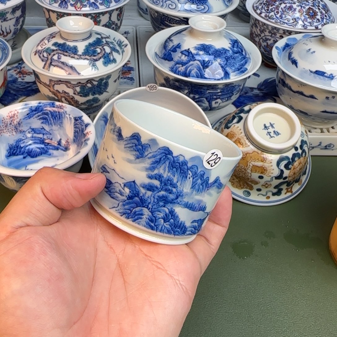 彦祖纯手工手绘茶具129
