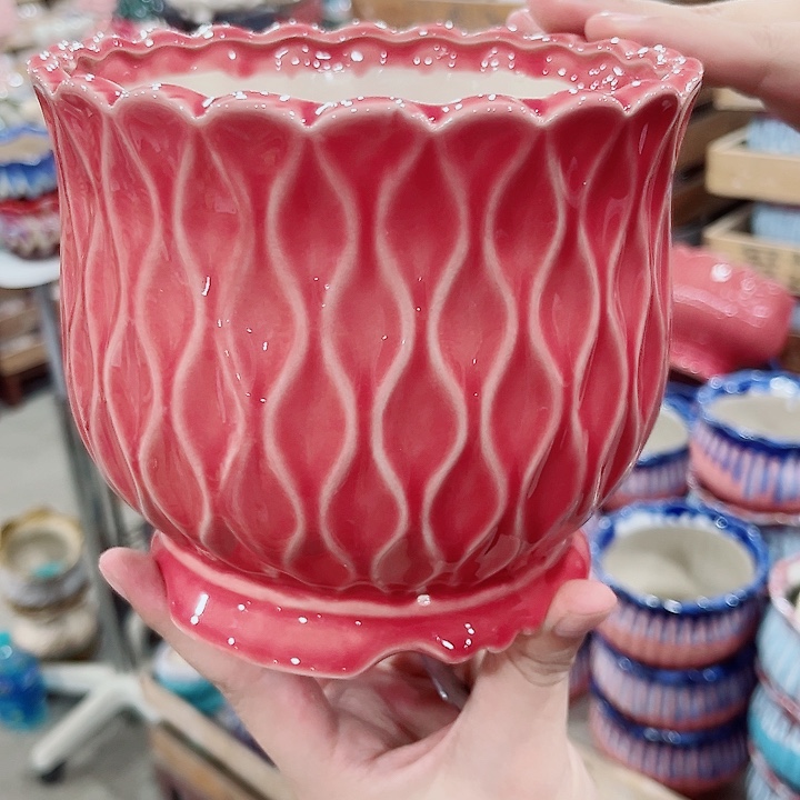 陶瓷陶瓷多肉植物花盆