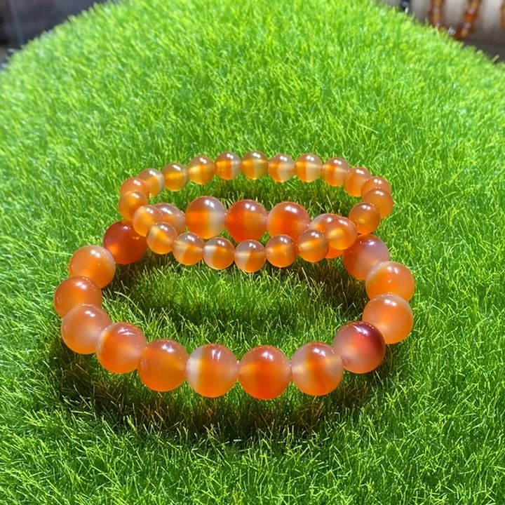 玛瑙/玉髓手串未镶嵌紫*