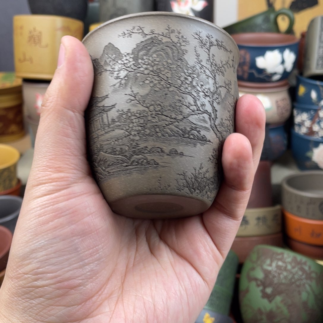 紫砂茶杯紫砂茶杯