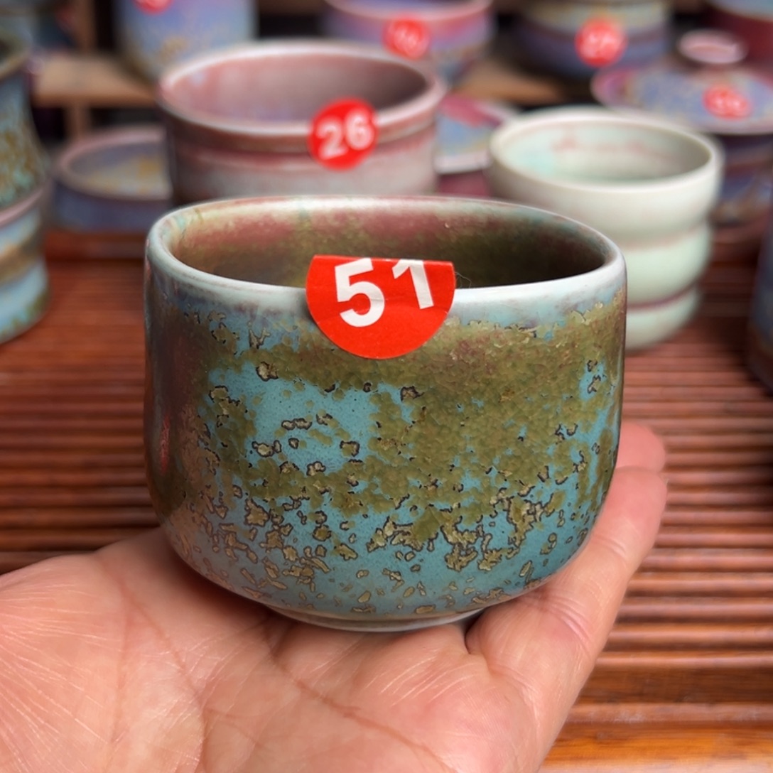 手工制作钧窑茶器