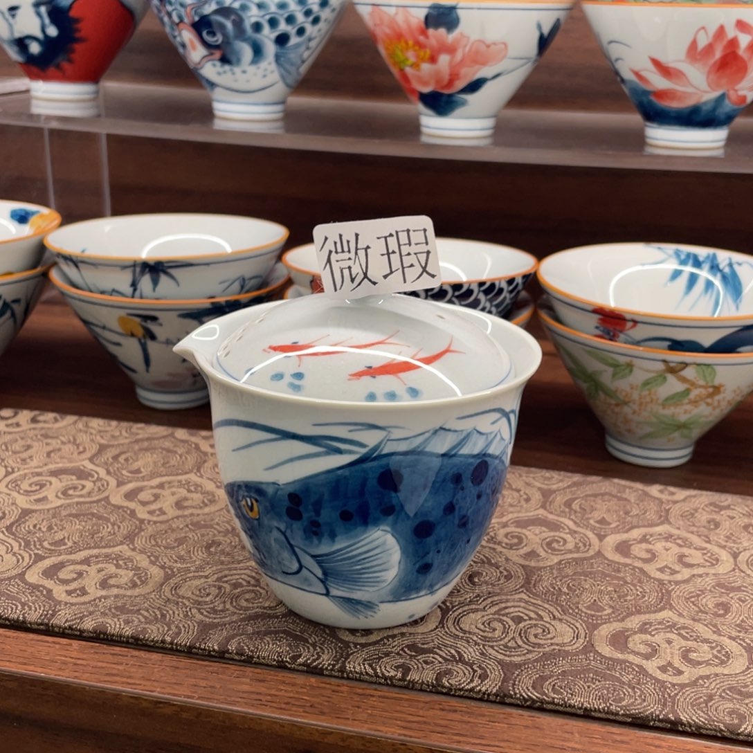 有瑕釉下彩纯手绘