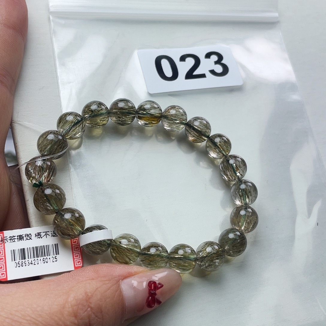 水晶手串023。未镶嵌