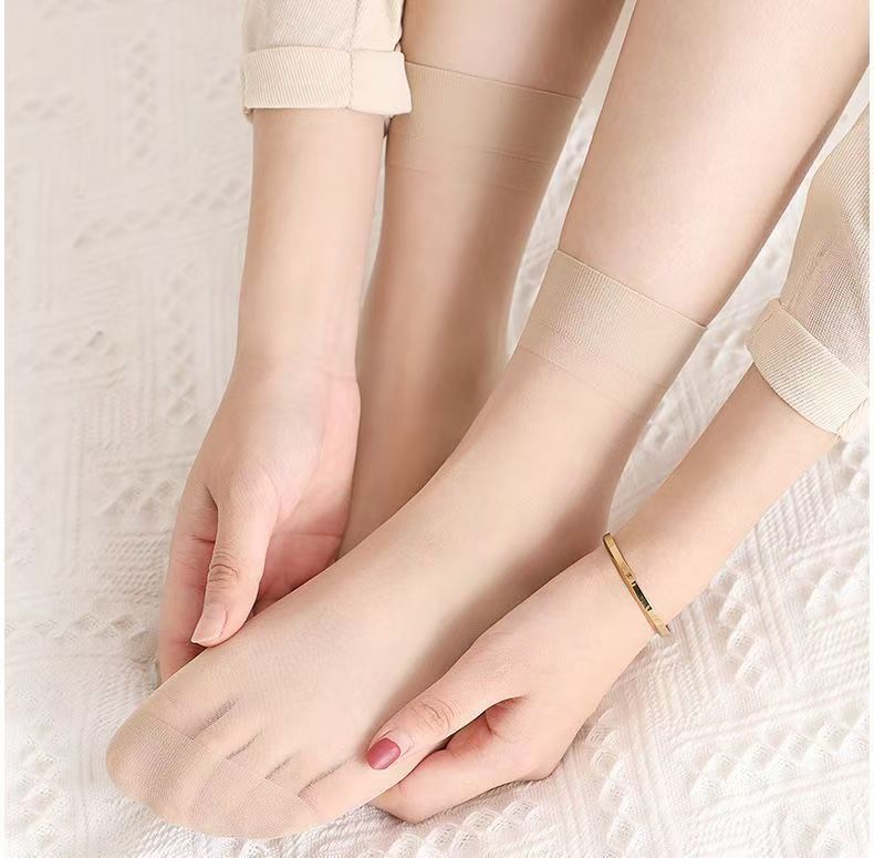 夏季短丝袜 女士薄款 中筒短袜 隐形袜