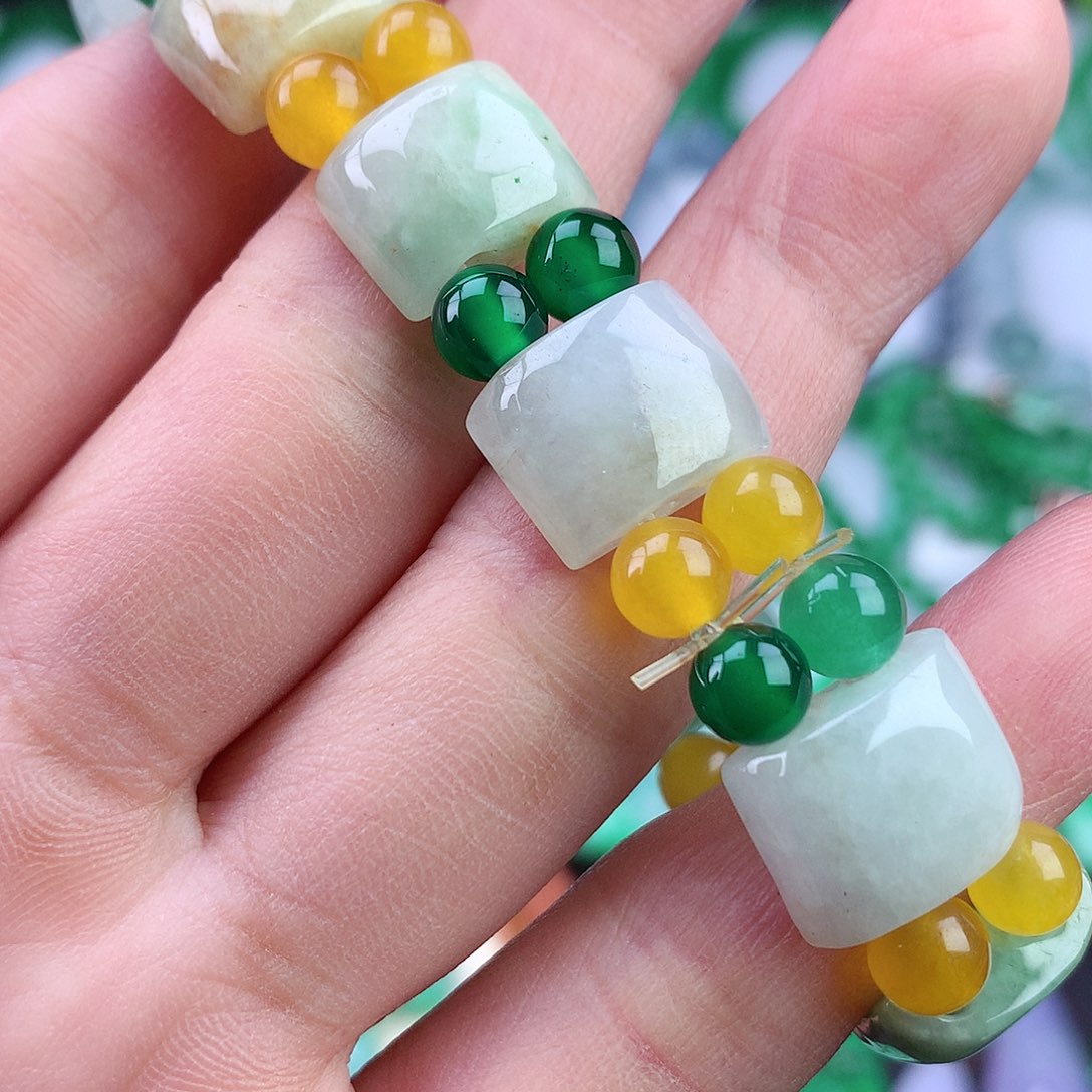 未镶嵌手链翡翠手串