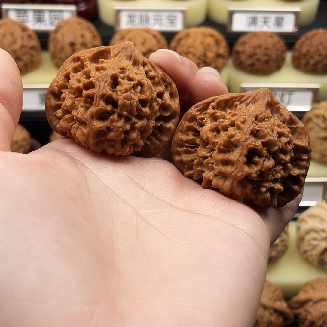 文玩核桃把件官帽46全品756