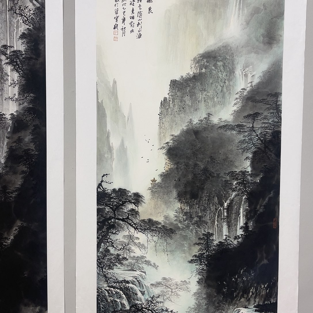 魔***虎国画黎俸禄140/70水墨山水