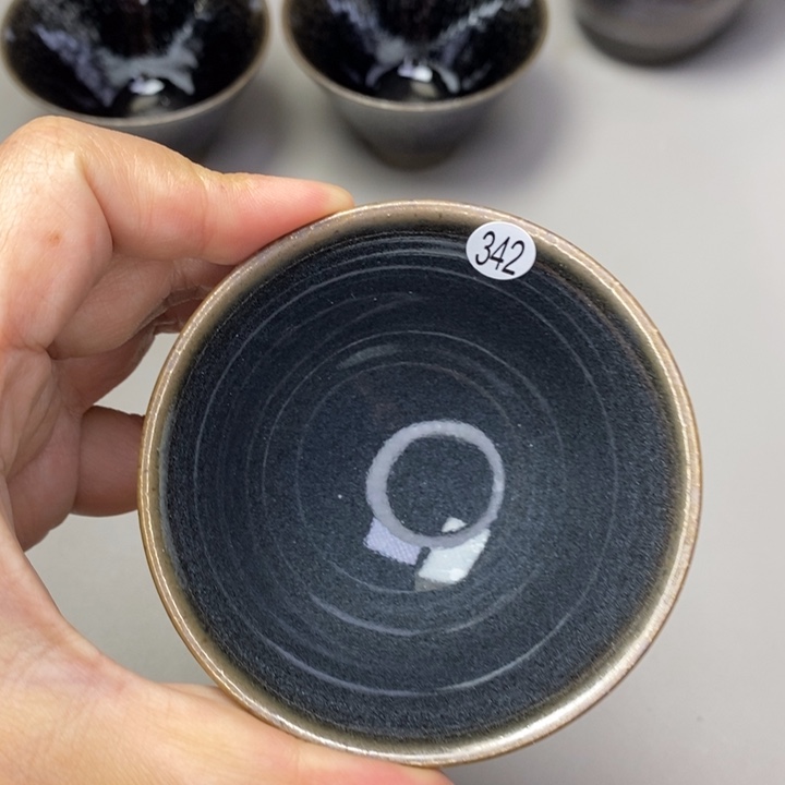 茶盏建窑建盏磨底柴烧主人杯