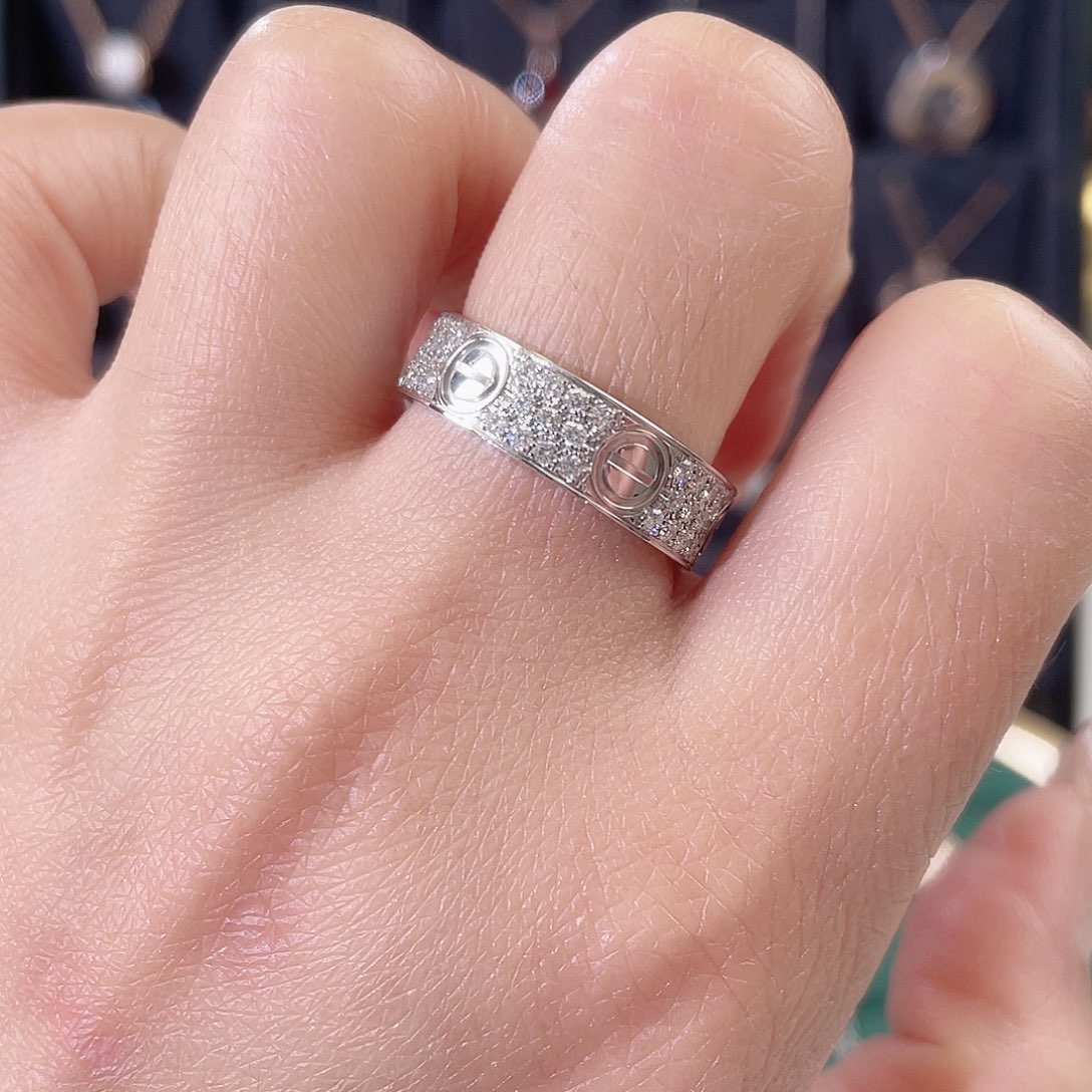 钻石戒指/指环18K金镶嵌满天星戒指