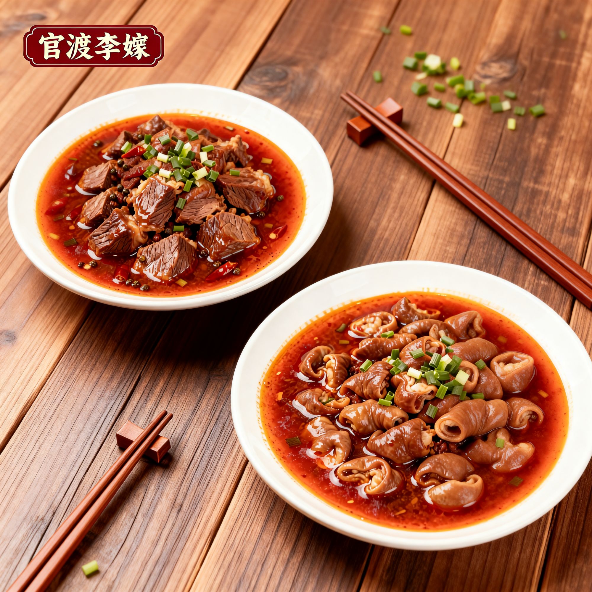 红烧肥肠3公两+红烧牛肉2公两