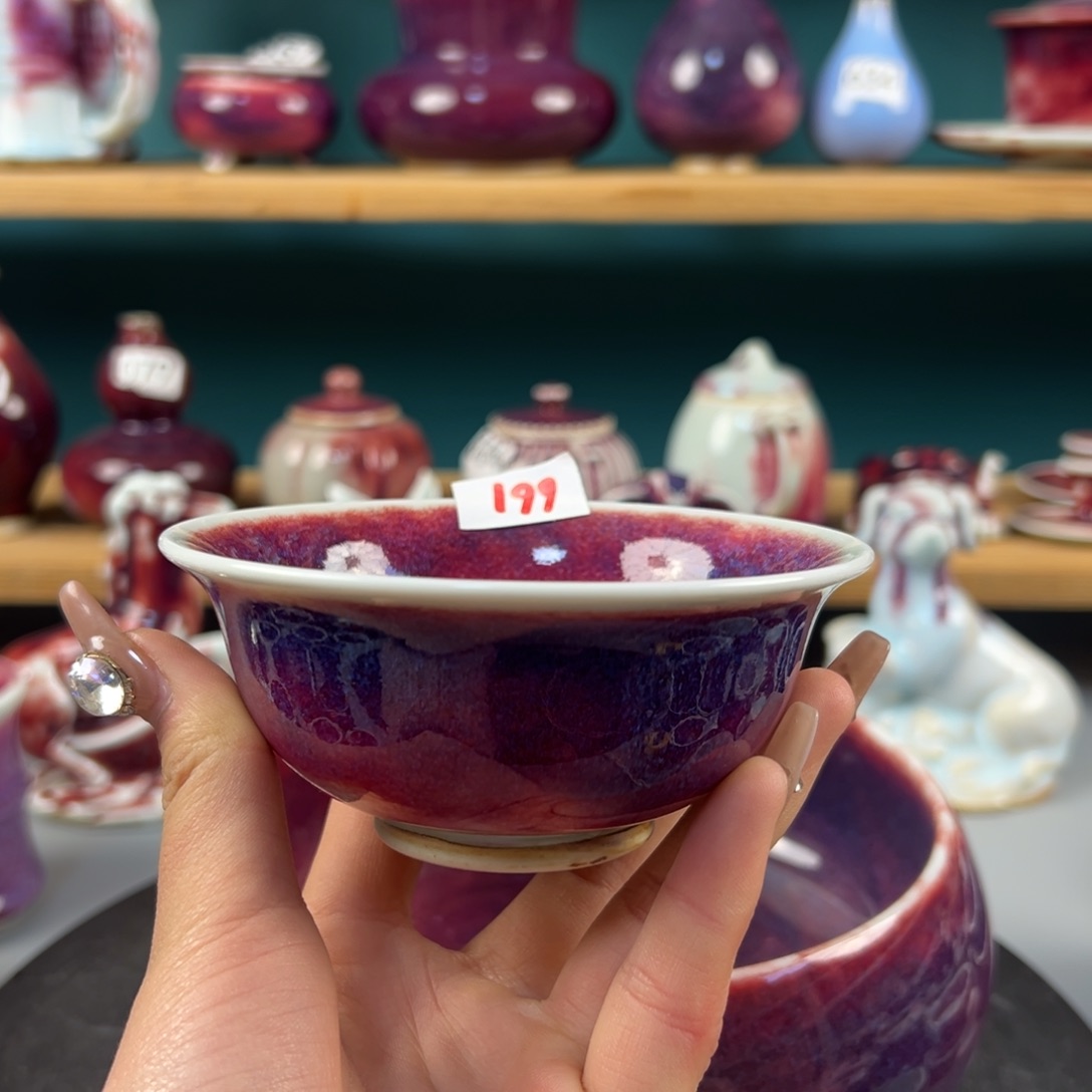 瓷片大**音全品无暇主人杯纯手工