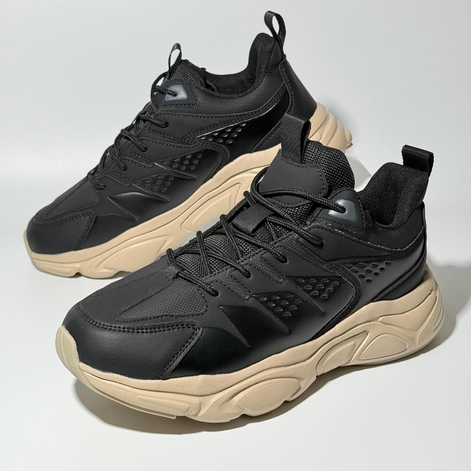 z8皮面系带休闲风老爹鞋厚底男士休闲皮鞋夏季轻便透气百搭2509