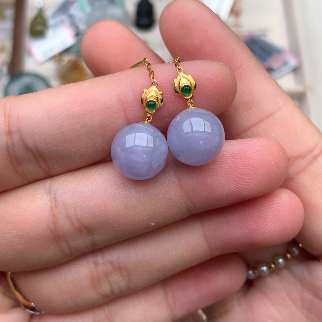 【闪购商品】18K金镶嵌挂件翡翠一