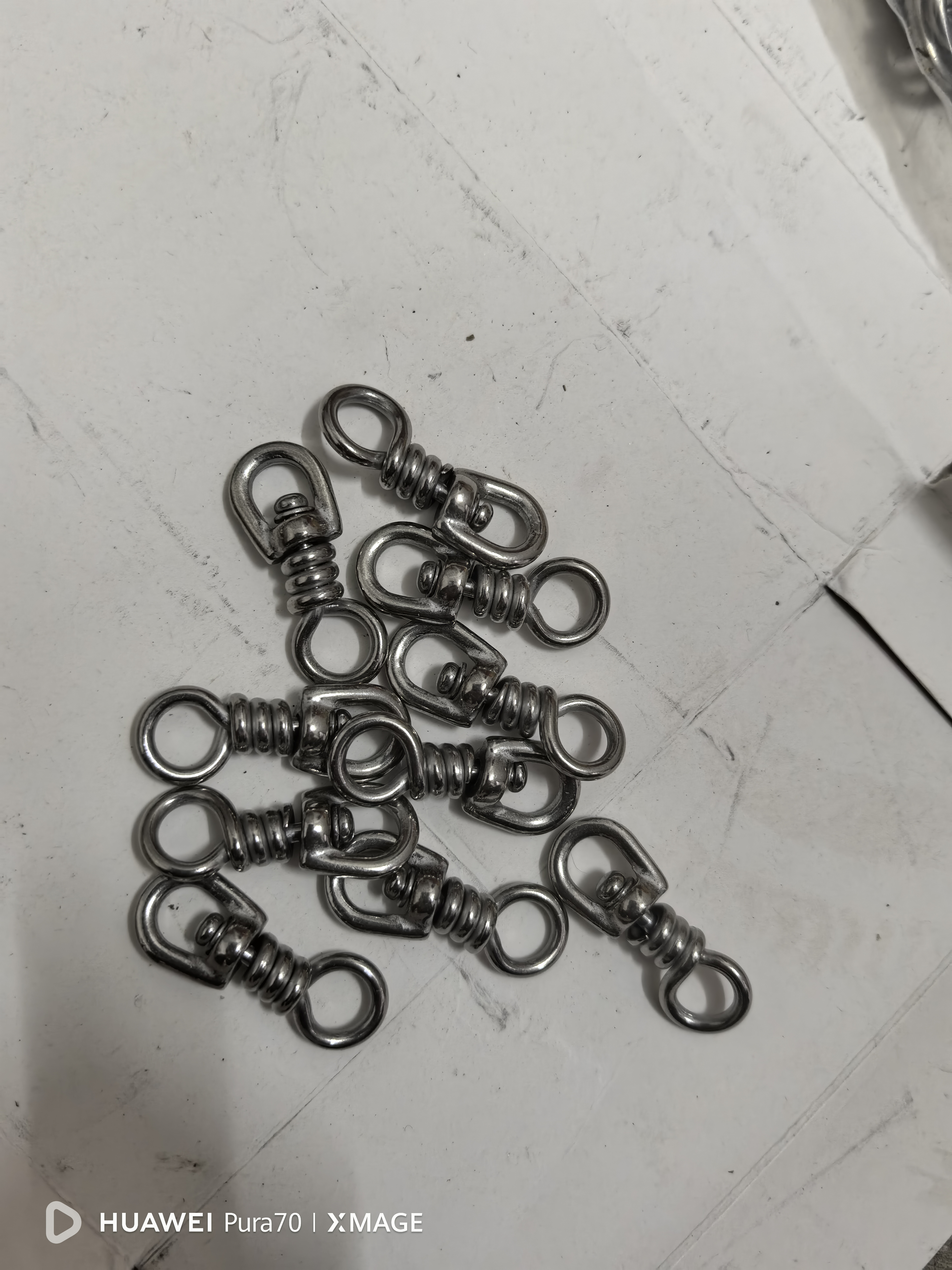 不锈钢单绕转环八字环鸡媒脚绳