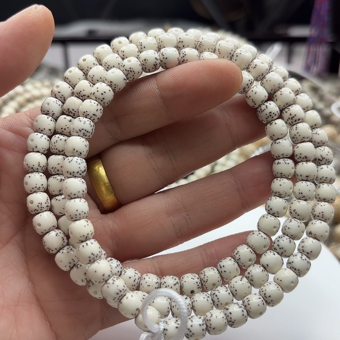 一***生星月菩提手串76通体大留白