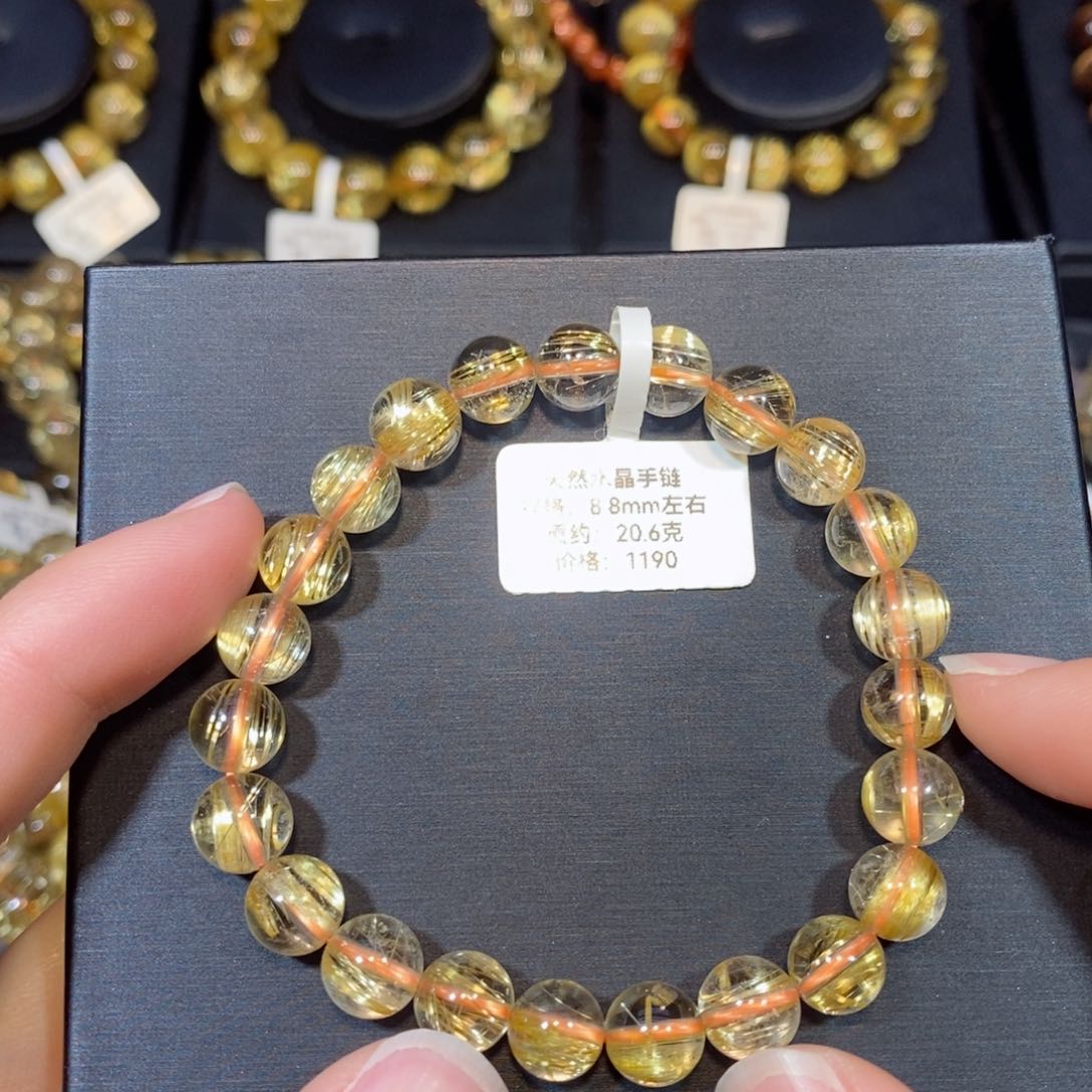 水晶手链未镶嵌手链8.8mm 瑾