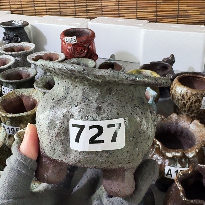 内口6高9粗陶手工