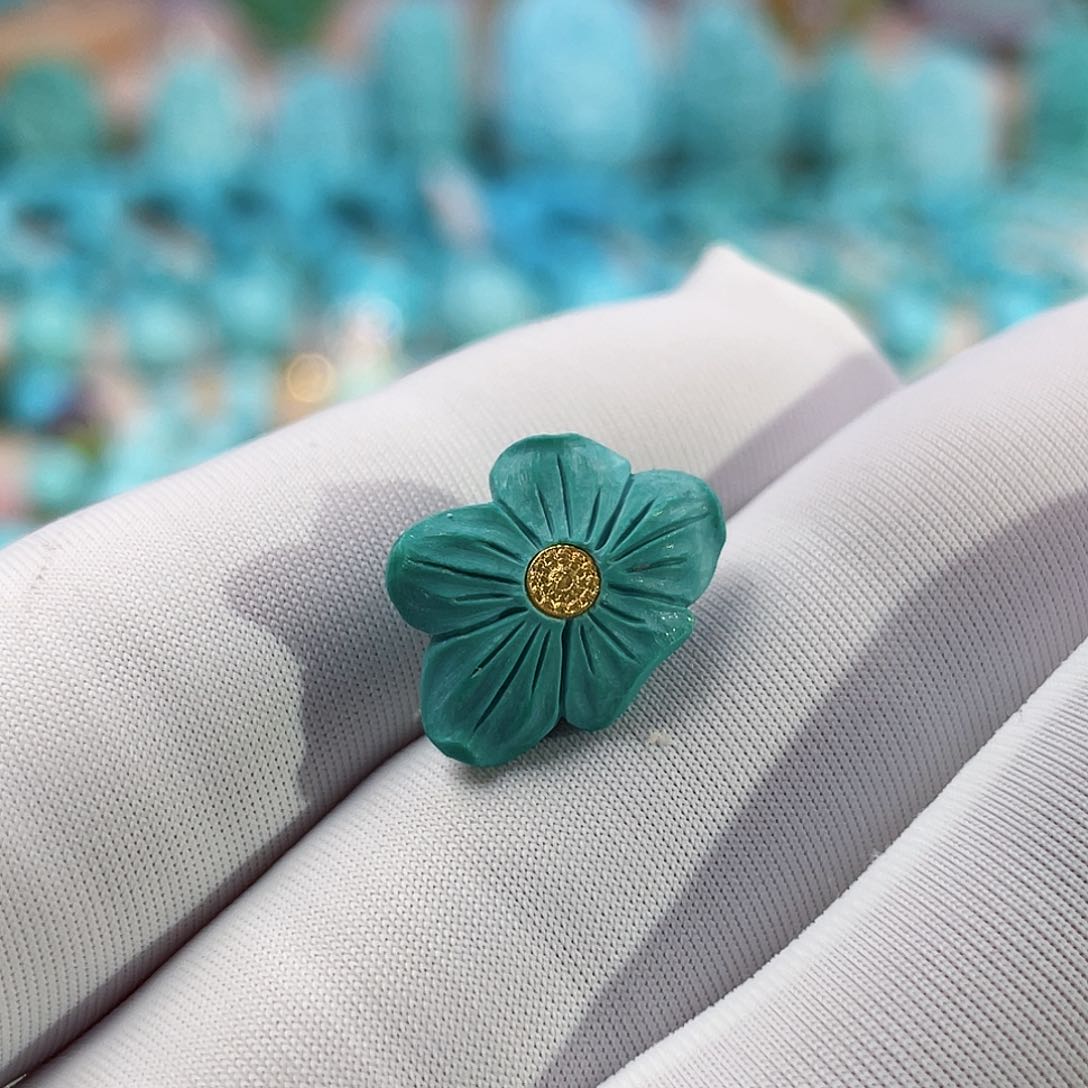 绿松石珠宝奇石未镶嵌