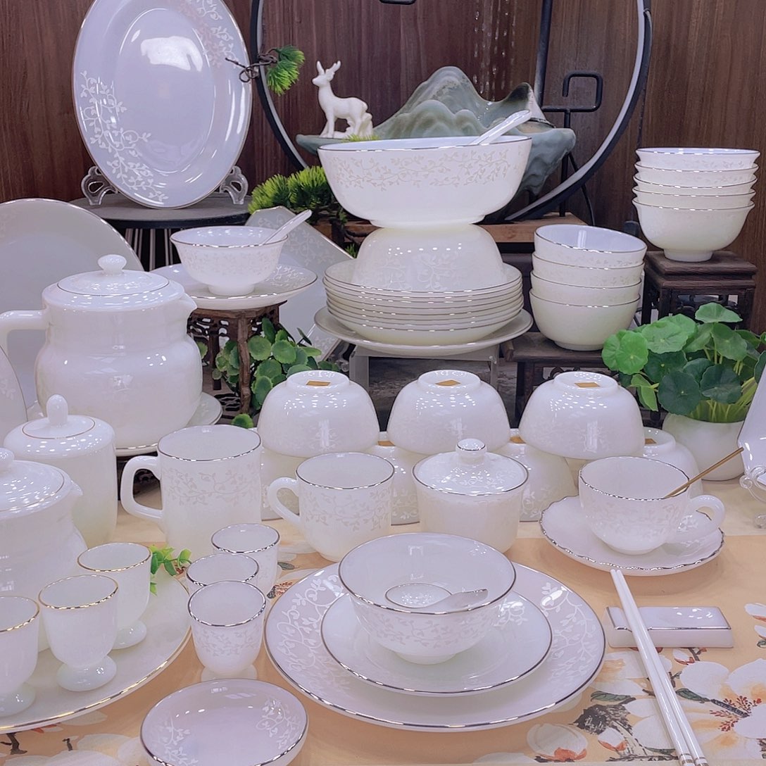 瓷暗香浮动餐具套装