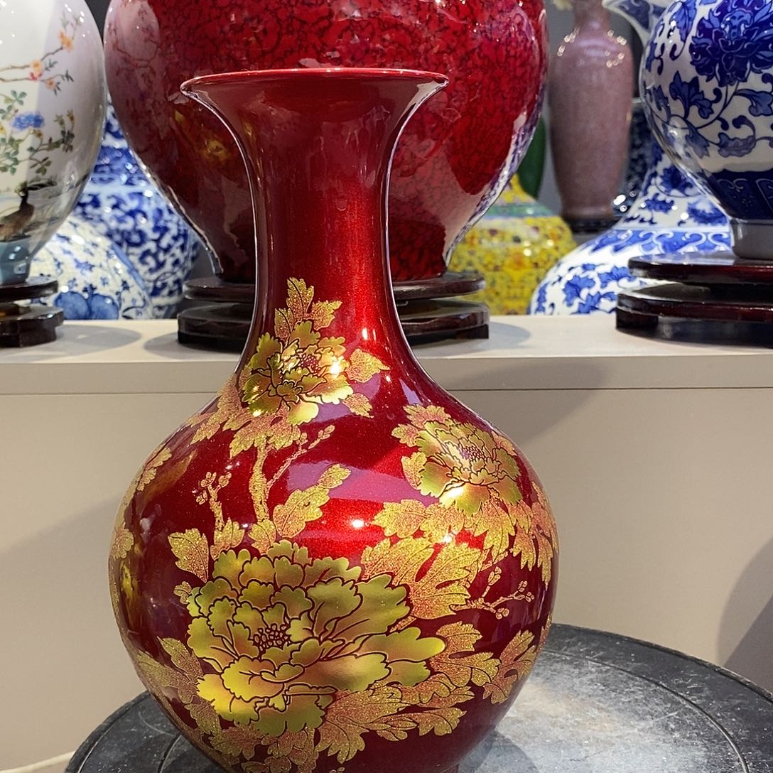 摆件陶景德镇陶瓷23.5厘米高