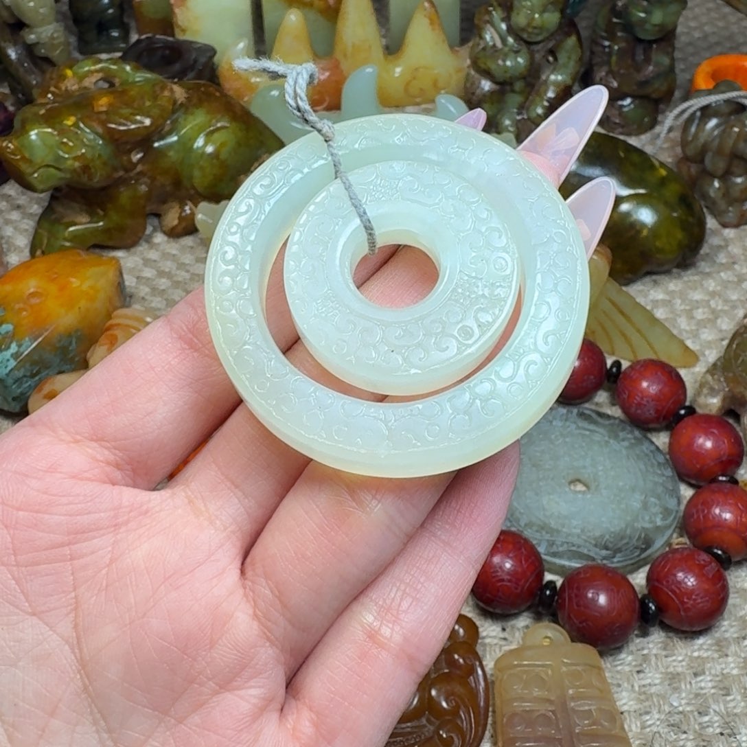 吊坠白玉菩提挂件