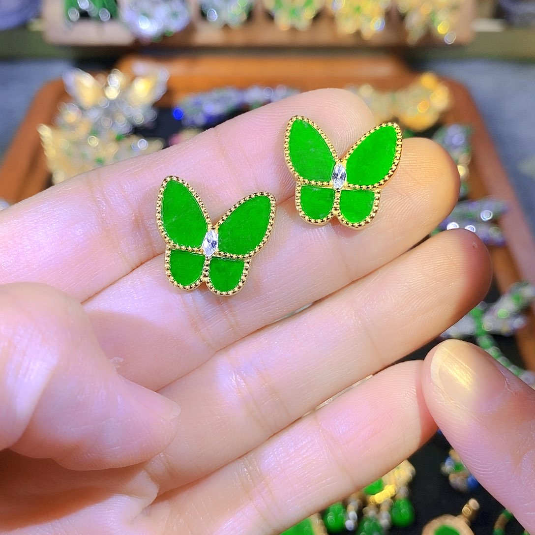 吊坠(不含链)银S925镶嵌翡翠