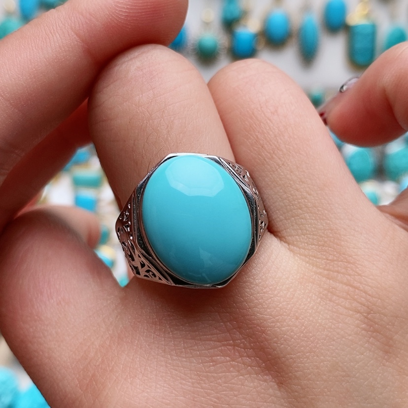 【闪购商品】绿松石珠宝奇石银S925镶嵌