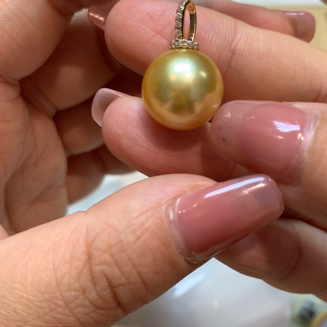海水珍珠颈饰14K金镶嵌