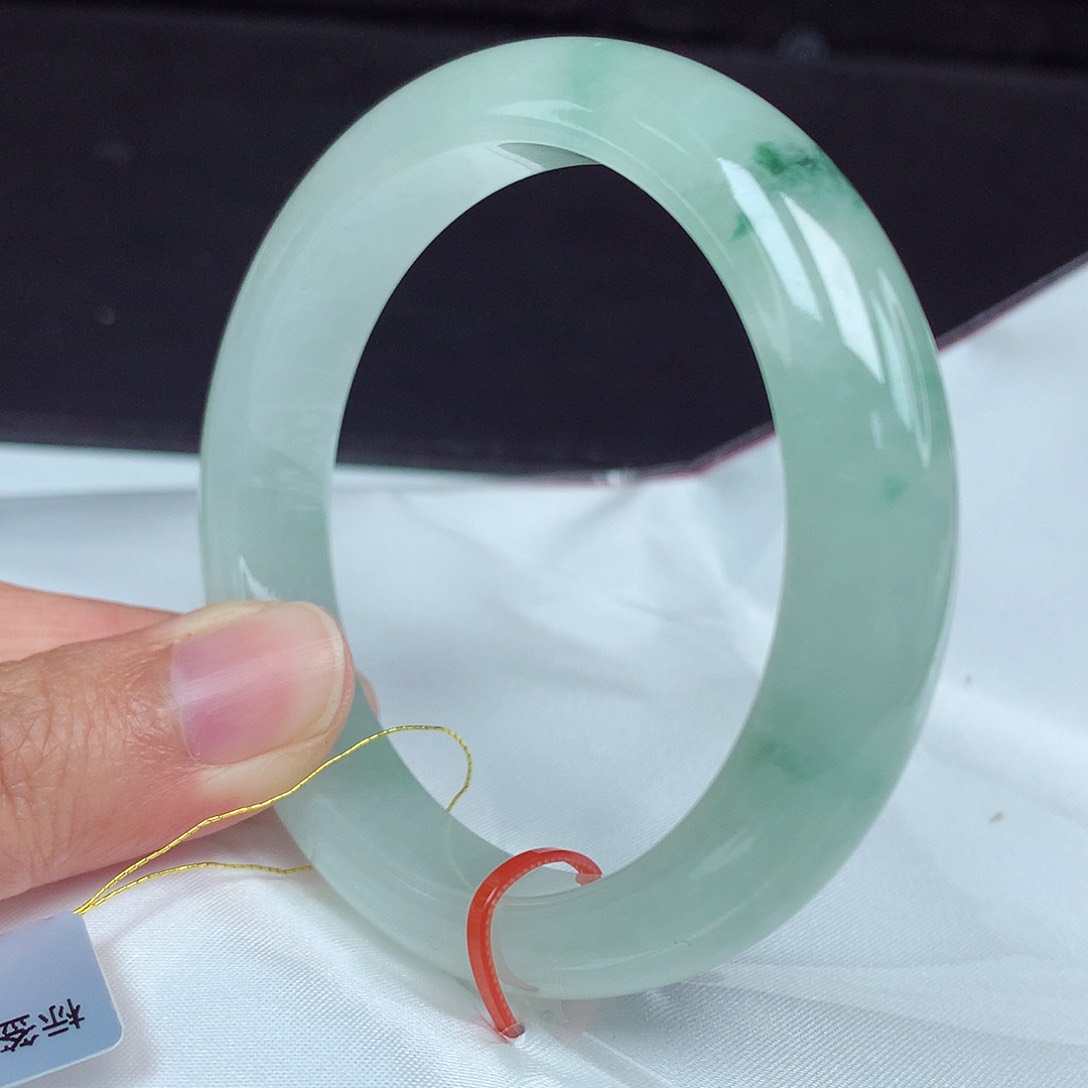 翡翠未镶嵌手镯56圈4292