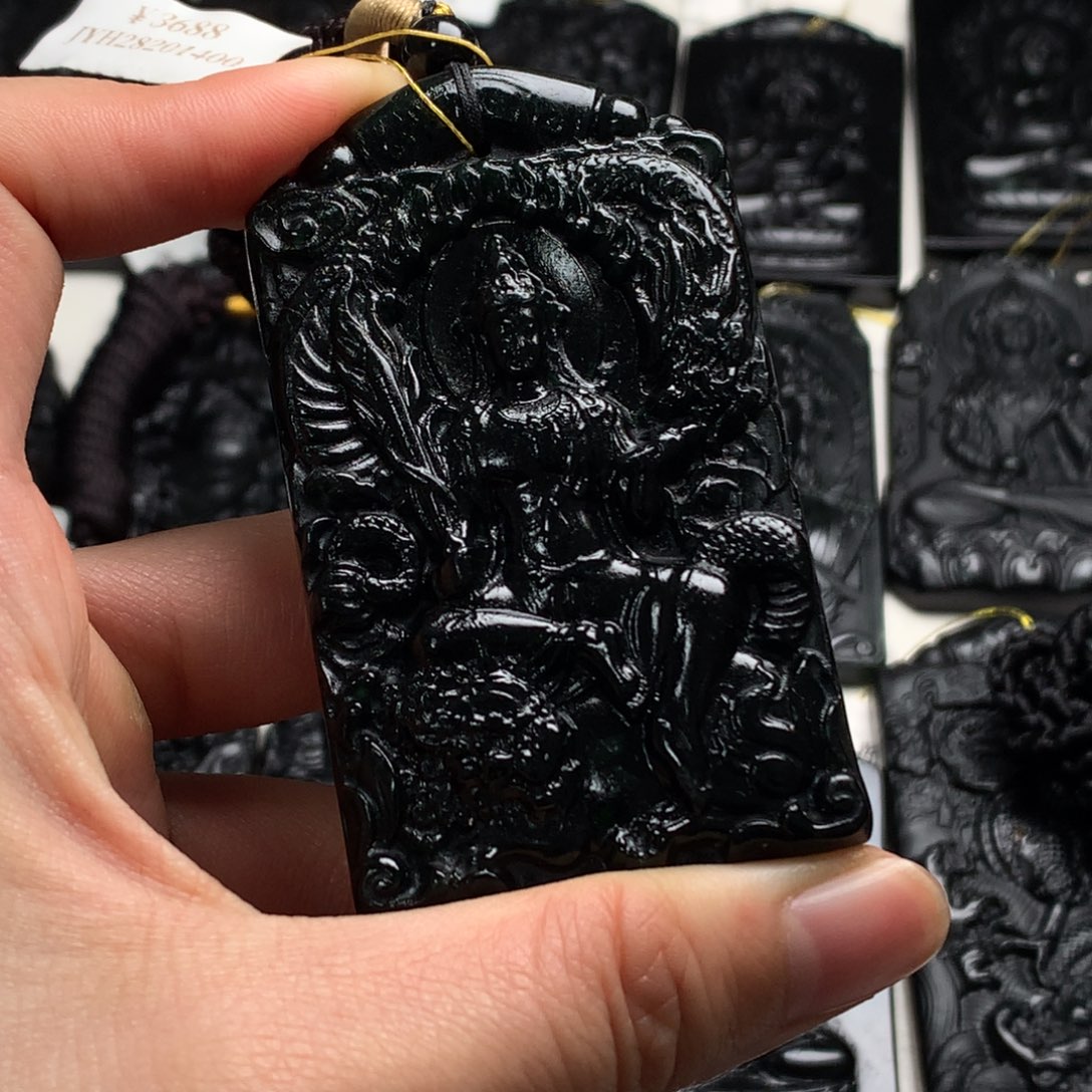 天然a货钢琴黑挂件