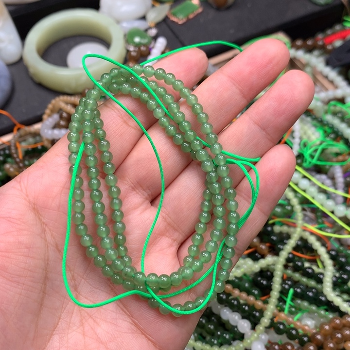 和田玉未镶嵌手链45