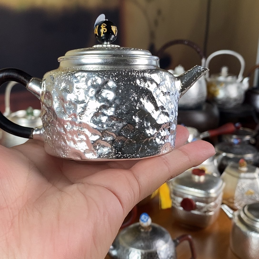 躺***赢手工制作紫铜壶工艺