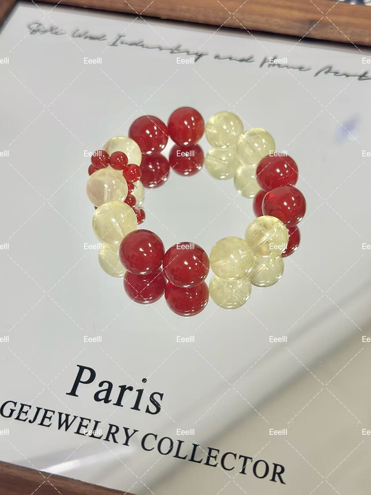 E1501【赤韵】Eeelll天然水晶手串--水晶博物馆背书