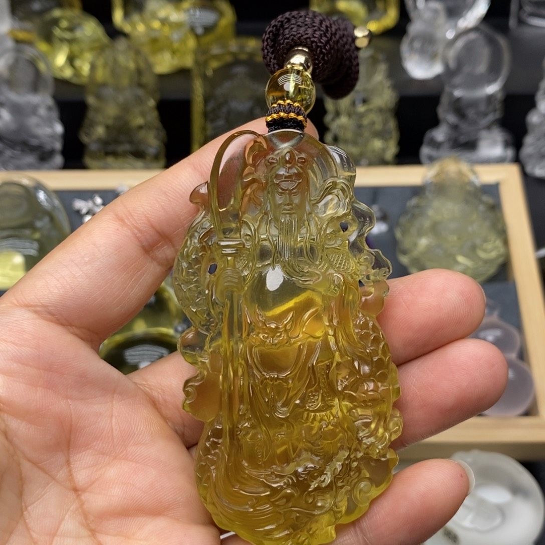 1***8颈饰未镶嵌水晶关二爷吊坠