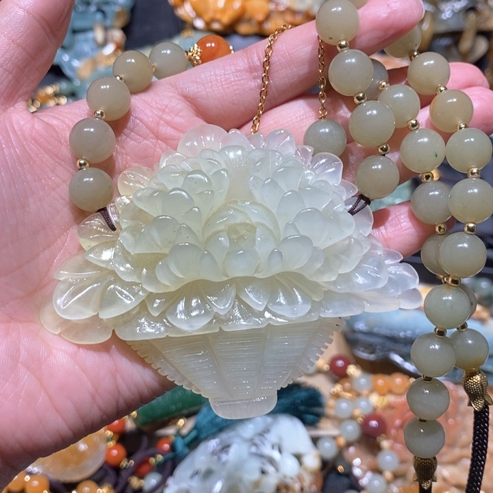 岫玉毛衣链未镶嵌