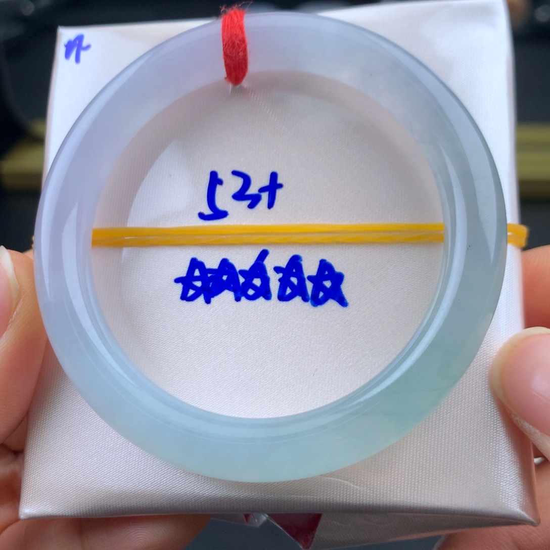 关****翡翠未镶嵌手镯超大漏