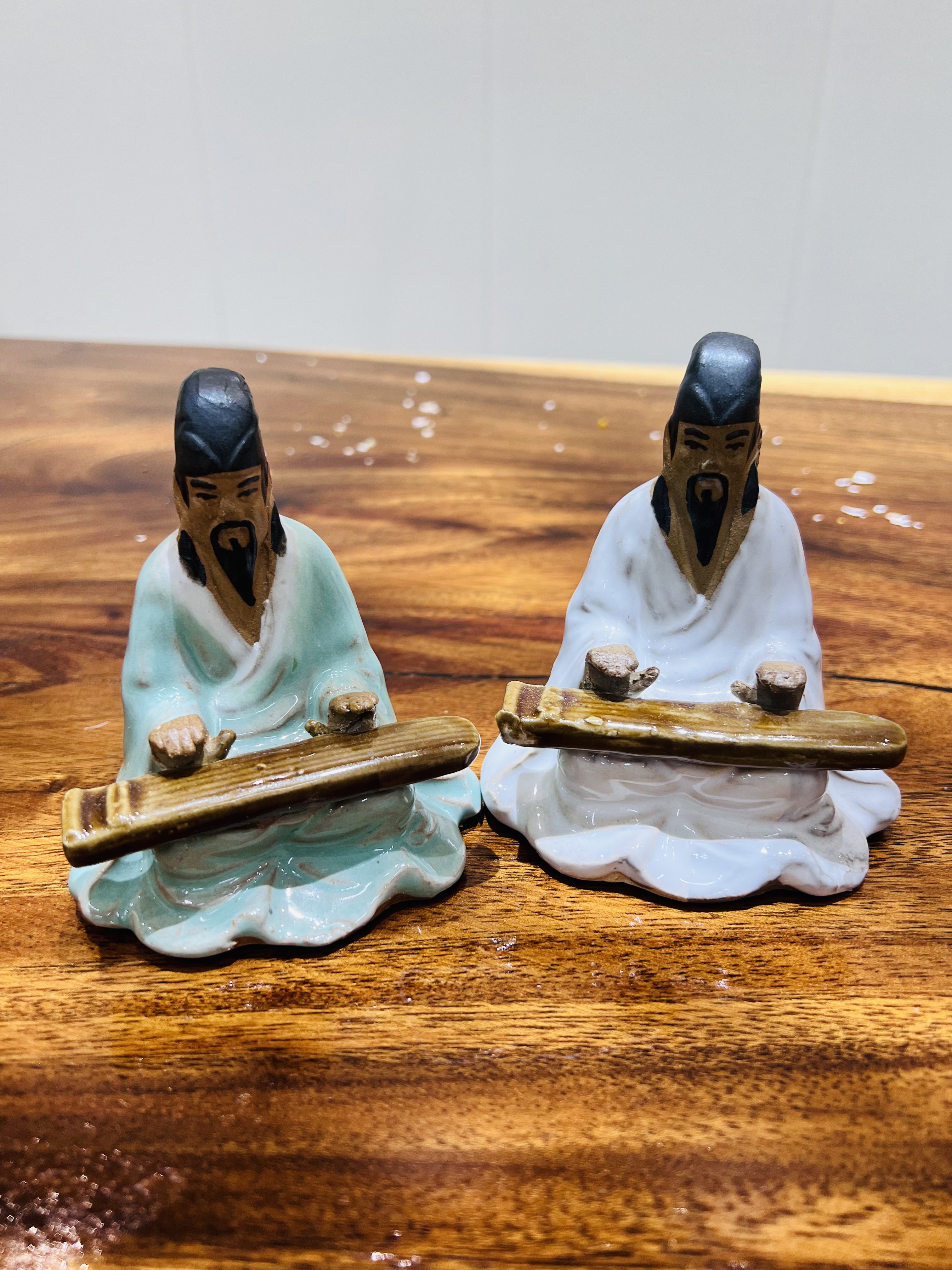 李白弹琴禅意摆件
