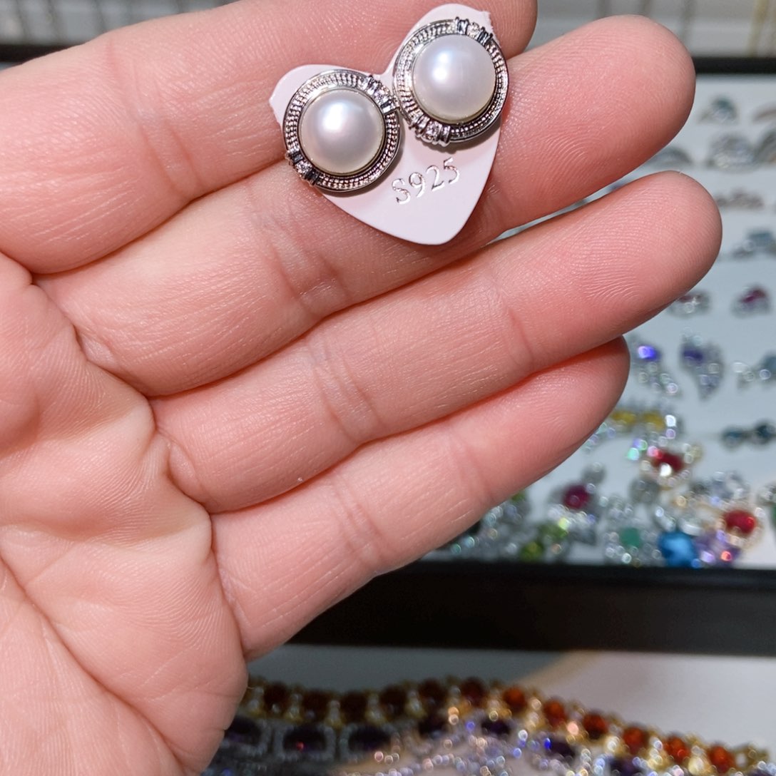 绿水晶戒指银S925镶嵌