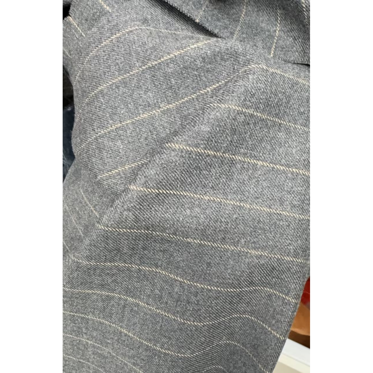 精纺羊毛条纹 布料 服装 面料幅宽145cm