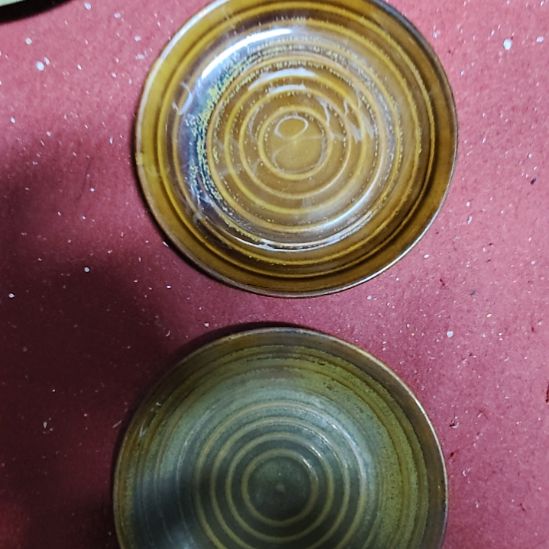 瓷片瓷器，五厂，各种摆件，瓷片！黄金釉小盘！