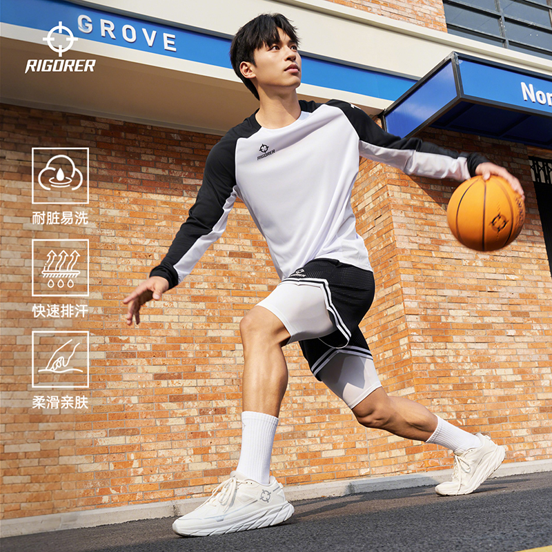【速干科技】准者速干球员男运动投篮服25新款上衣健身训练春夏穿搭