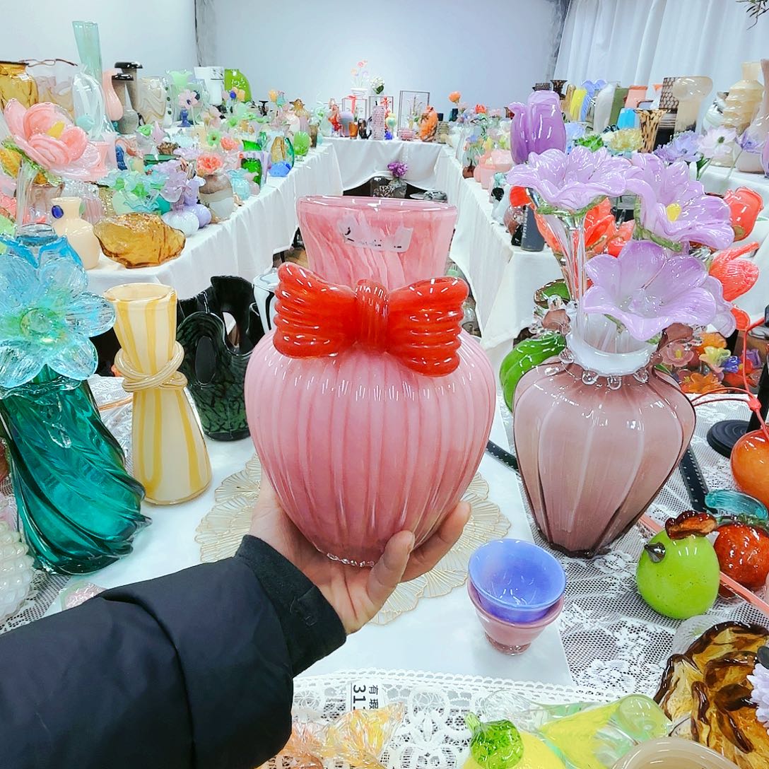 天***忌福利不退不换琉璃花瓶艺术品