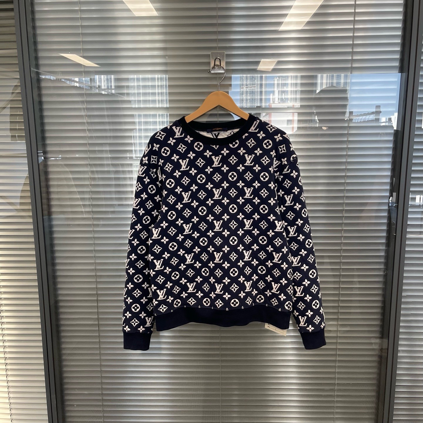 未使用 LouisVuitton/路易威登 满印圆领卫衣s码 全新 #ss6739 